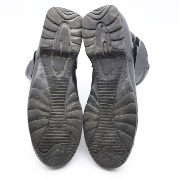 Sidi Scramble Rain Motorcycle Motorbike Men's EU 47 Boots Black Hook & Loop - Picture 7 of 10